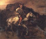 REMBRANDT Harmenszoon van Rijn The Polish Rider painting